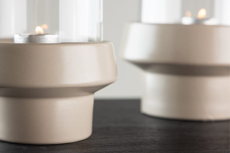 Davida Ljuslykta 13x20 cm - Beige - Inredning - Ljus & dofter - Ljusstake & ljuslykta