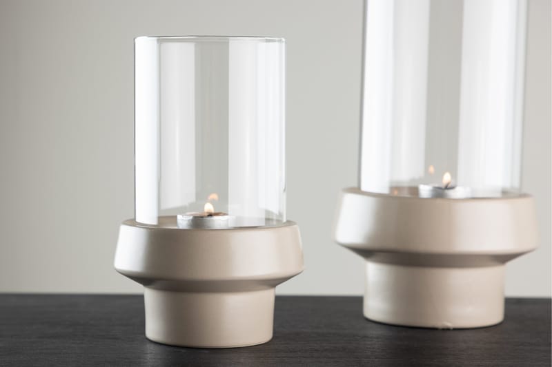 Davida Ljuslykta 13x20 cm - Beige - Inredning - Ljus & dofter - Ljusstake & ljuslykta