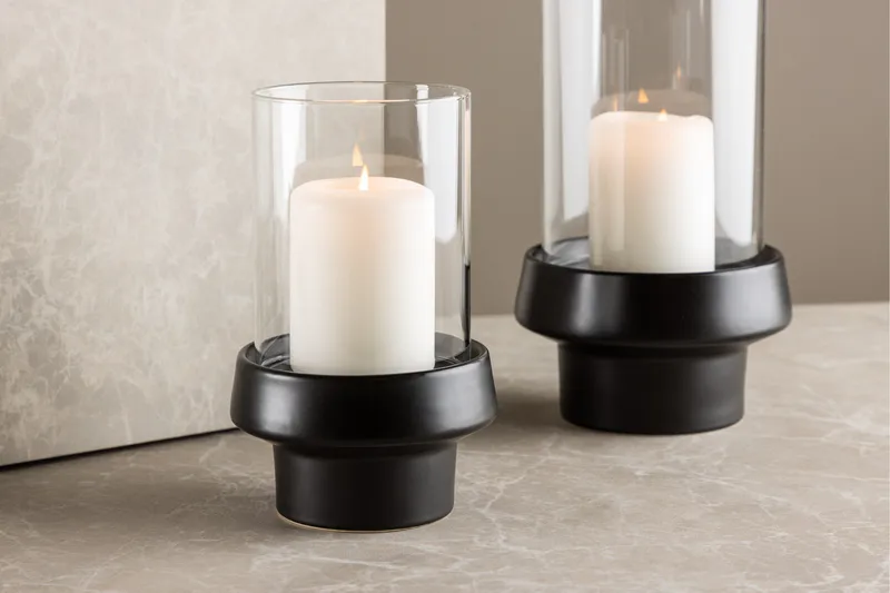 Davida Ljuslykta 13x20 cm - Svart - Inredning - Ljus & dofter - Ljusstake & ljuslykta