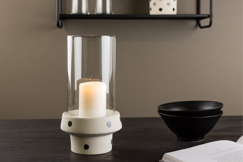 Davida Ljuslykta 15x29 cm - Beige - Inredning - Ljus & dofter - Ljusstake & ljuslykta