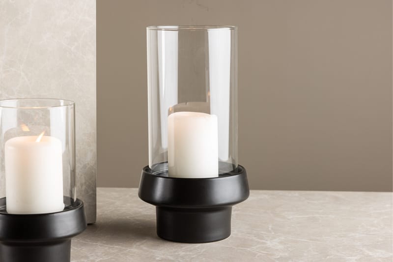 Davida Ljuslykta 15x29 cm - Svart - Inredning - Ljus & dofter - Ljusstake & ljuslykta