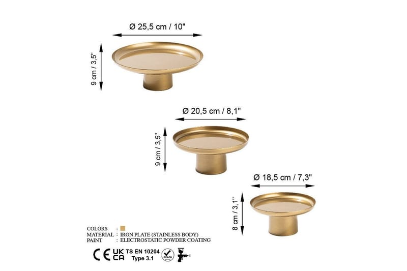 Dekorativt Metalltillbehör Mirven Rany - Rany - Inredning - Ljus & dofter - Ljusstake & ljuslykta