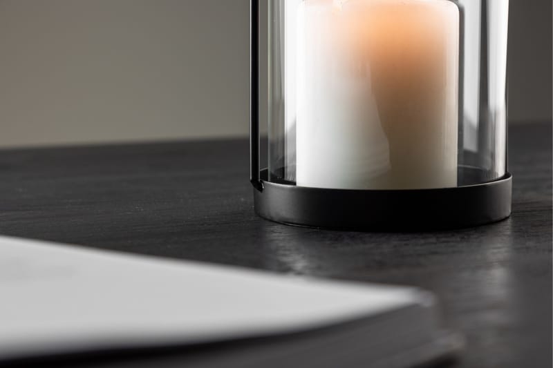 Flora Ljuslykta 11x25 cm - Svart - Inredning - Ljus & dofter - Ljusstake & ljuslykta