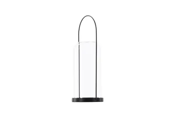 Flora Ljuslykta 13x35 cm - Svart - Inredning - Ljus & dofter - Ljusstake & ljuslykta