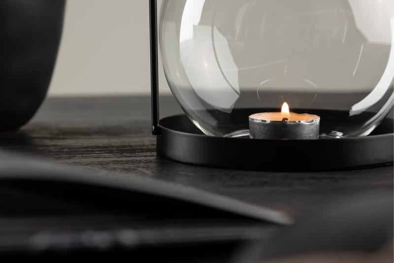 Flora Ljuslykta 14x14 cm - Svart - Inredning - Ljus & dofter - Ljusstake & ljuslykta