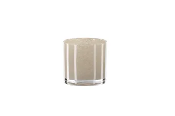 Glora Ljuslykta 10x10 cm - Beige - Inredning - Ljus & dofter - Ljusstake & ljuslykta