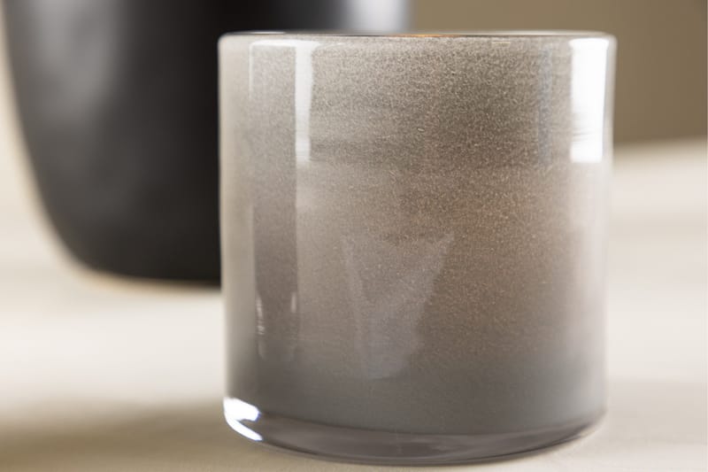 Glora Ljuslykta 10x10 cm - Ljusgrå - Inredning - Ljus & dofter - Ljusstake & ljuslykta