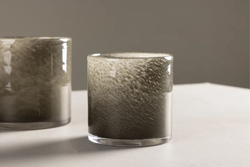 Glora Ljuslykta 10x10 cm - Ljusgrön - Inredning - Ljus & dofter - Ljusstake & ljuslykta