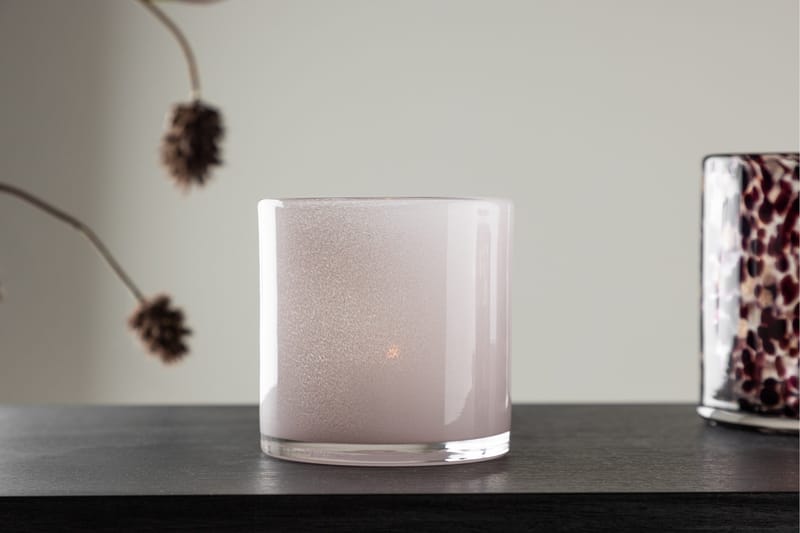 Glora Ljuslykta 10x10 cm - Ljusrosa - Inredning - Ljus & dofter - Ljusstake & ljuslykta