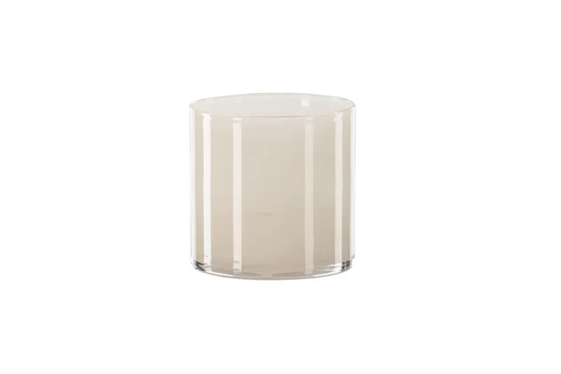 Glora Ljuslykta 12x12 cm - Beige - Inredning - Ljus & dofter - Ljusstake & ljuslykta