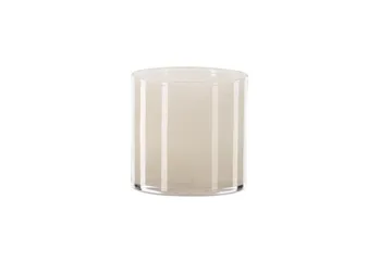 Glora Ljuslykta 12x12 cm - Beige - Inredning - Ljus & dofter - Ljusstake & ljuslykta