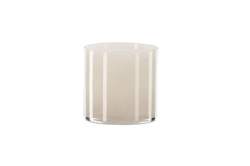 Glora Ljuslykta 12x12 cm - Beige - Inredning - Ljus & dofter - Ljusstake & ljuslykta