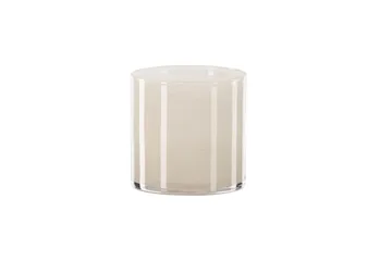 Glora Ljuslykta 12x12 cm - Beige - Inredning - Ljus & dofter - Ljusstake & ljuslykta