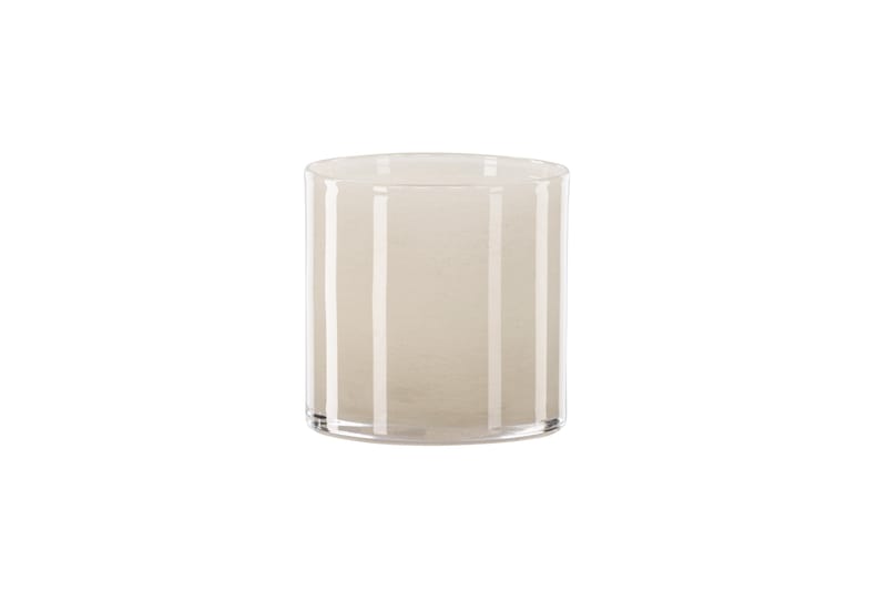 Glora Ljuslykta 12x12 cm - Beige - Inredning - Ljus & dofter - Ljusstake & ljuslykta