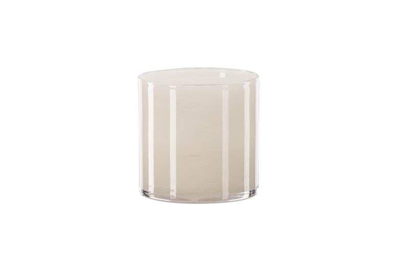 Glora Ljuslykta 12x12 cm - Beige - Inredning - Ljus & dofter - Ljusstake & ljuslykta