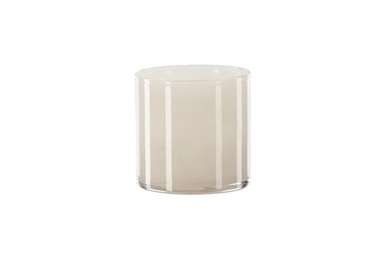 Glora Ljuslykta 12x12 cm - Beige - Inredning - Ljus & dofter - Ljusstake & ljuslykta