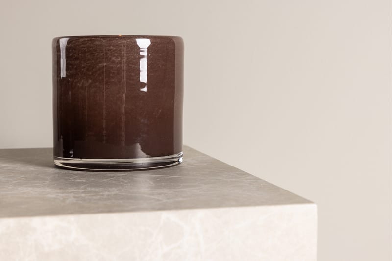 Glora Ljuslykta 12x12 cm - Brun - Inredning - Ljus & dofter - Ljusstake & ljuslykta