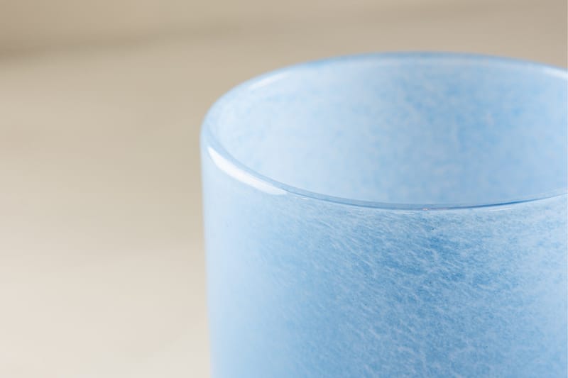 Glora Ljuslykta 12x12 cm - Ljusblå - Inredning - Ljus & dofter - Ljusstake & ljuslykta