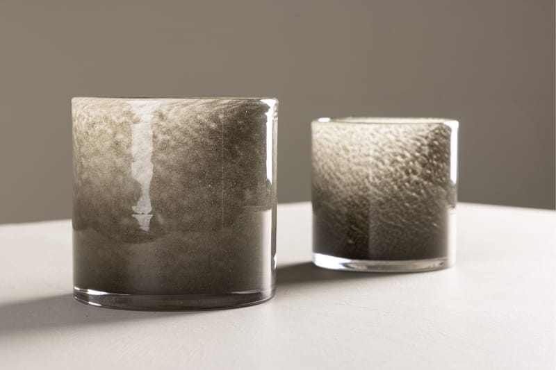 Glora Ljuslykta 12x12 cm - Ljusgrön - Inredning - Ljus & dofter - Ljusstake & ljuslykta