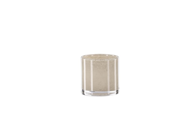 Glora Ljuslykta 8x8 cm - Beige - Inredning - Ljus & dofter - Ljusstake & ljuslykta