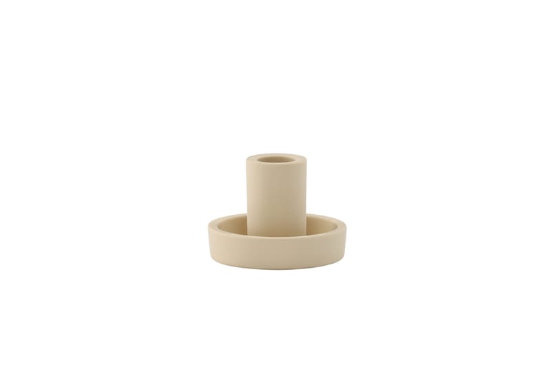 Ceco Ljusstake 11x5,6 cm - Beige - Inredning - Ljus & dofter - Ljusstake & ljuslykta - Kandelaber & bordsljusstake