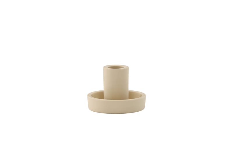 Ceco Ljusstake 11x5,6 cm - Beige - Inredning - Ljus & dofter - Ljusstake & ljuslykta - Kandelaber & bordsljusstake
