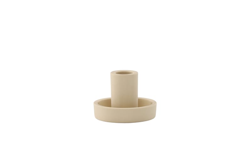 Ceco Ljusstake 11x5,6 cm - Beige - Inredning - Ljus & dofter - Ljusstake & ljuslykta - Kandelaber & bordsljusstake
