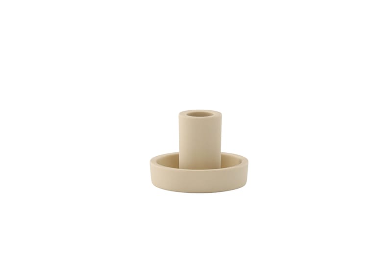 Ceco Ljusstake 11x5,6 cm - Beige - Inredning - Ljus & dofter - Ljusstake & ljuslykta - Kandelaber & bordsljusstake