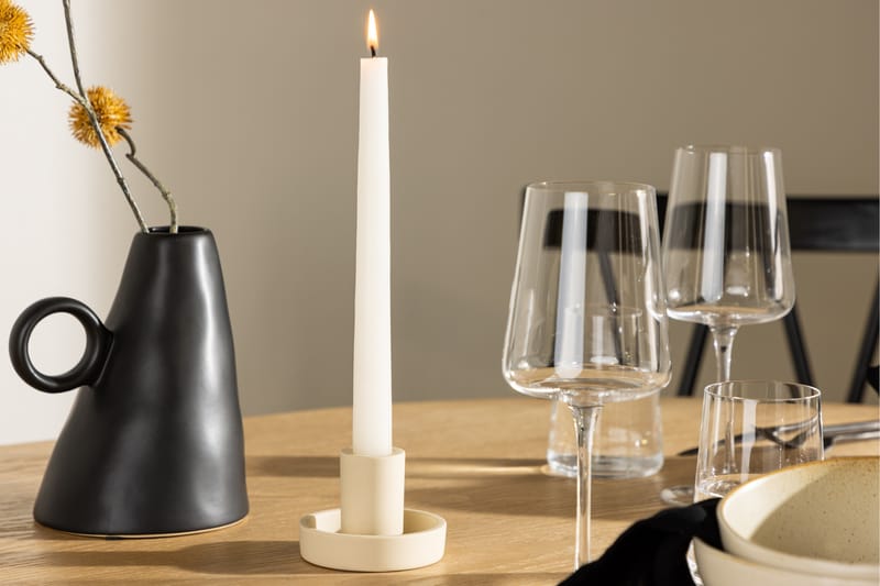 Ceco Ljusstake 11x5,6 cm - Beige - Inredning - Ljus & dofter - Ljusstake & ljuslykta - Kandelaber & bordsljusstake