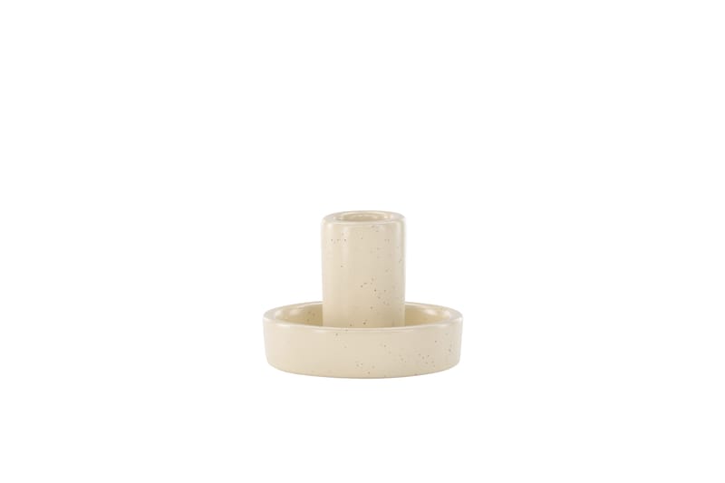 Ceco Ljusstake 11x5,6 cm - Beige - Inredning - Ljus & dofter - Ljusstake & ljuslykta - Kandelaber & bordsljusstake