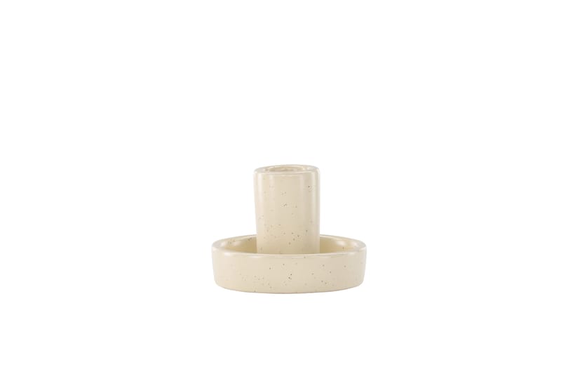Ceco Ljusstake 11x5,6 cm - Beige - Inredning - Ljus & dofter - Ljusstake & ljuslykta - Kandelaber & bordsljusstake