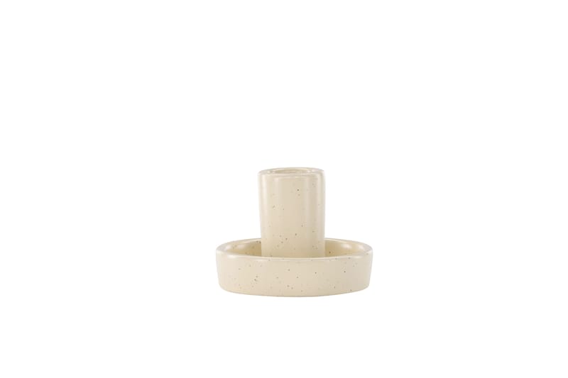 Ceco Ljusstake 11x5,6 cm - Beige - Inredning - Ljus & dofter - Ljusstake & ljuslykta - Kandelaber & bordsljusstake