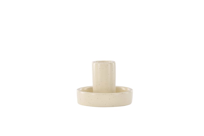 Ceco Ljusstake 11x5,6 cm - Beige - Inredning - Ljus & dofter - Ljusstake & ljuslykta - Kandelaber & bordsljusstake
