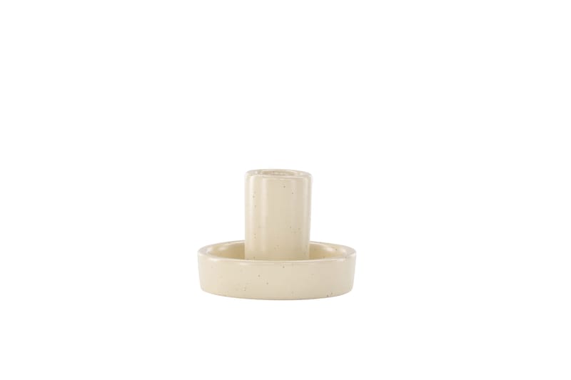 Ceco Ljusstake 11x5,6 cm - Beige - Inredning - Ljus & dofter - Ljusstake & ljuslykta - Kandelaber & bordsljusstake