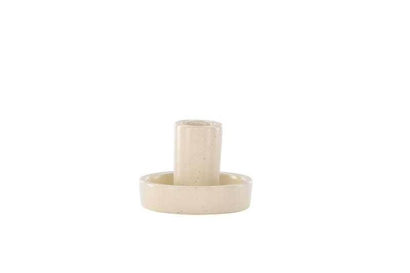 Ceco Ljusstake 11x5,6 cm - Beige - Inredning - Ljus & dofter - Ljusstake & ljuslykta - Kandelaber & bordsljusstake