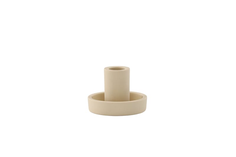 Ceco Ljusstake 11x5,6 cm - Beige - Inredning - Ljus & dofter - Ljusstake & ljuslykta - Kandelaber & bordsljusstake