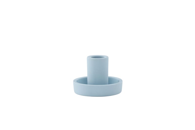 Ceco Ljusstake 11x5,6 cm - Ljusblå - Inredning - Ljus & dofter - Ljusstake & ljuslykta - Kandelaber & bordsljusstake