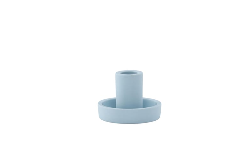 Ceco Ljusstake 11x5,6 cm - Ljusblå - Inredning - Ljus & dofter - Ljusstake & ljuslykta - Kandelaber & bordsljusstake
