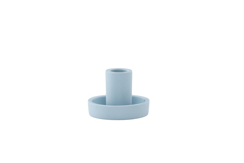 Ceco Ljusstake 11x5,6 cm - Ljusblå - Inredning - Ljus & dofter - Ljusstake & ljuslykta - Kandelaber & bordsljusstake