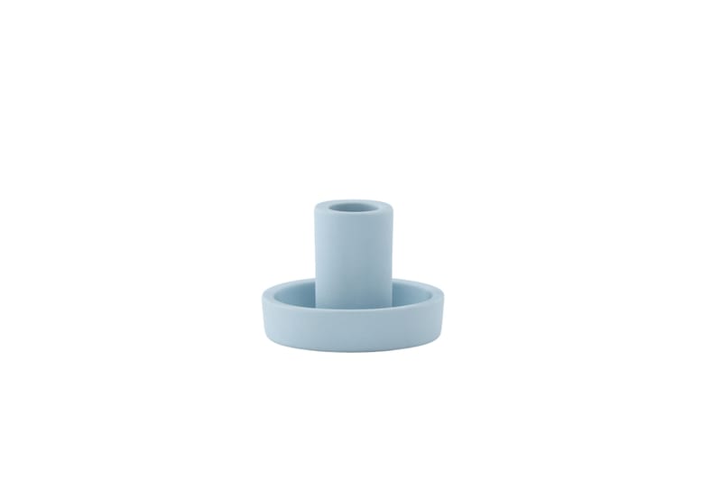 Ceco Ljusstake 11x5,6 cm - Ljusblå - Inredning - Ljus & dofter - Ljusstake & ljuslykta - Kandelaber & bordsljusstake
