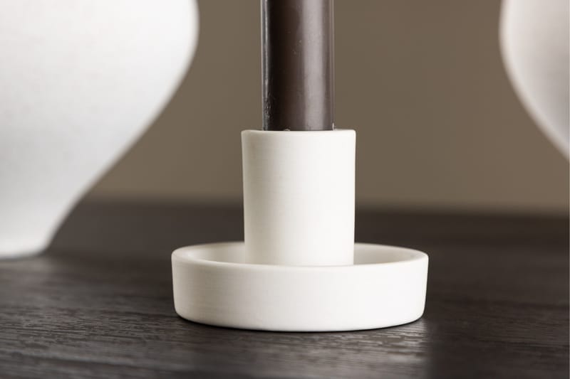 Ceco Ljusstake 11x5,6 cm - Vit - Inredning - Ljus & dofter - Ljusstake & ljuslykta - Kandelaber & bordsljusstake