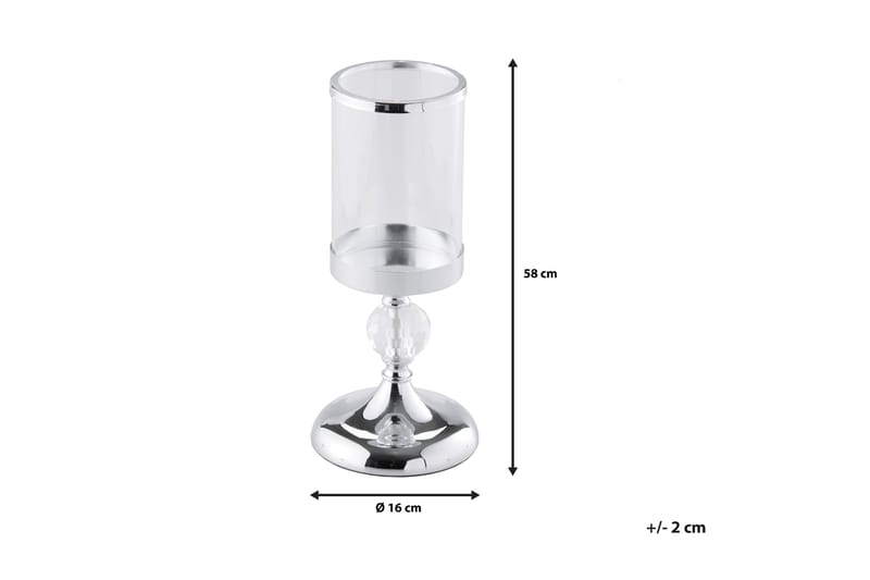 Cotui Ljusstake 41 cm - Silver - Kandelaber & bordsljusstake - Ljusstake & ljuslykta - Dekoration & inredningsdetaljer