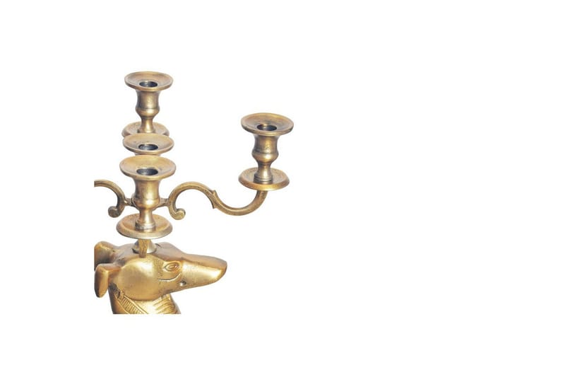 Dekorativ figur Wohnling Ljusstake Greyhound Aluminium Modern - Inredning - Ljus & dofter - Ljusstake & ljuslykta