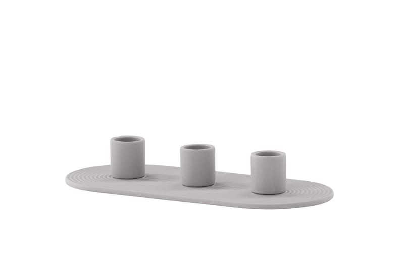 Dian Ljusstake 10,5x4 cm - Grå - Inredning - Ljus & dofter - Ljusstake & ljuslykta - Kandelaber & bordsljusstake