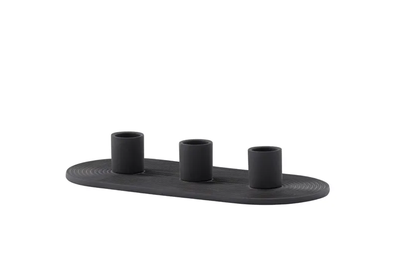 Dian Ljusstake 10,5x4 cm - Svart - Inredning - Ljus & dofter - Ljusstake & ljuslykta - Kandelaber & bordsljusstake