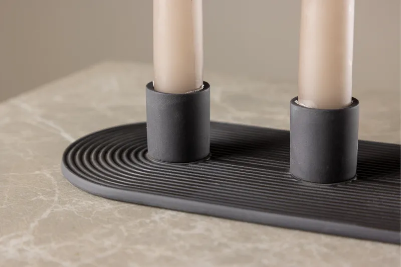 Dian Ljusstake 10,5x4 cm - Svart - Inredning - Ljus & dofter - Ljusstake & ljuslykta - Kandelaber & bordsljusstake