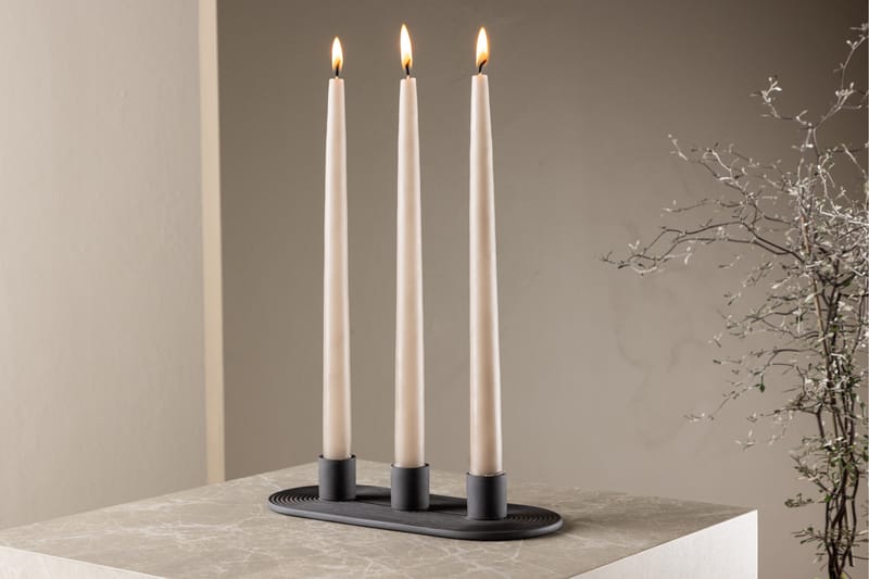 Dian Ljusstake 10,5x4 cm - Svart - Inredning - Ljus & dofter - Ljusstake & ljuslykta - Kandelaber & bordsljusstake