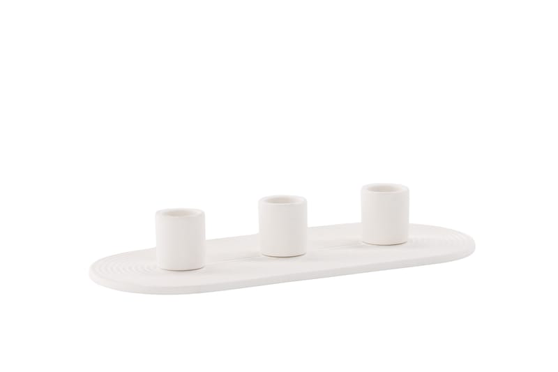 Dian Ljusstake 10,5x4 cm - Vit - Inredning - Ljus & dofter - Ljusstake & ljuslykta - Kandelaber & bordsljusstake