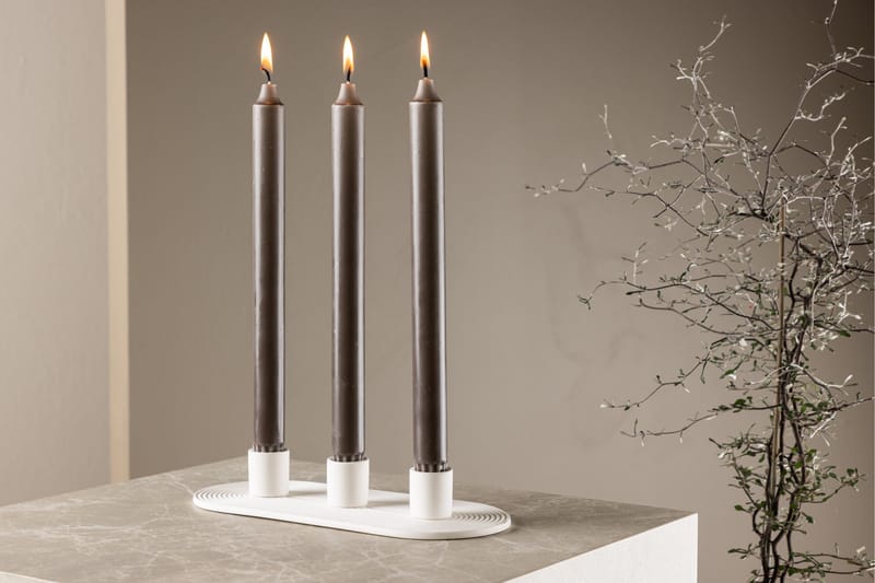 Dian Ljusstake 10,5x4 cm - Vit - Inredning - Ljus & dofter - Ljusstake & ljuslykta - Kandelaber & bordsljusstake