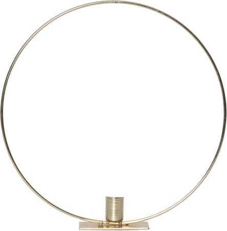 Flamme Ring Inomhusdekoration 28.5 cm - mässing/vit - Inredning - Ljus & dofter - Ljusstake & ljuslykta - Kandelaber & bordsljusstake